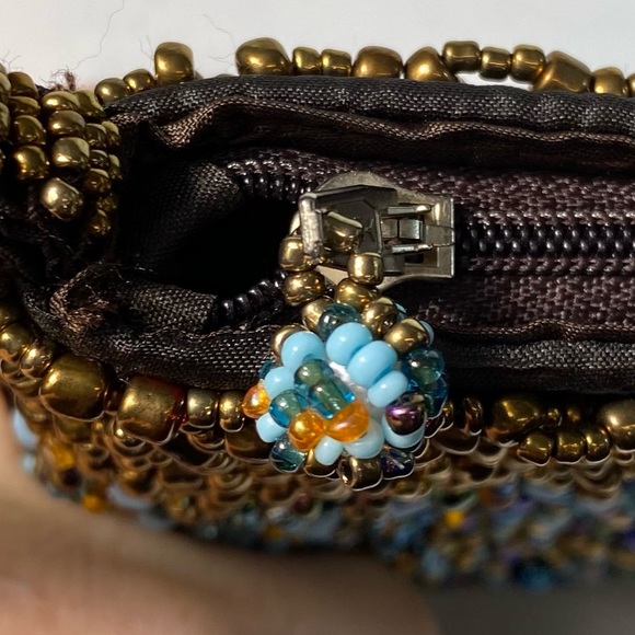 Beautiful beaded bridal shoppe event purse bag pochette - Picture 9 of 10